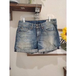 Rag and Bone Jean Shorts Distressed Size 27